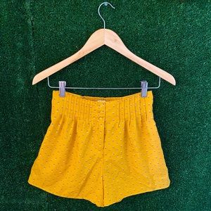 Urban Outfitters Kimchi Blue High Waisted Yellow Floral Shorts